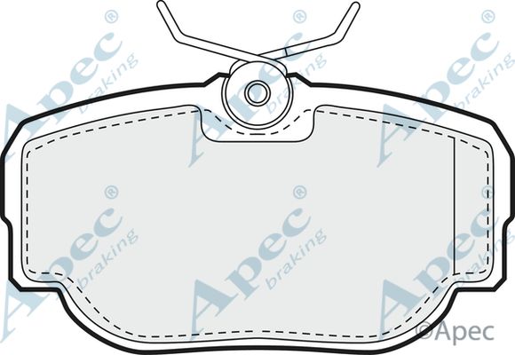 APEC BRAKING Комплект тормозных колодок, дисковый тормоз PAD908